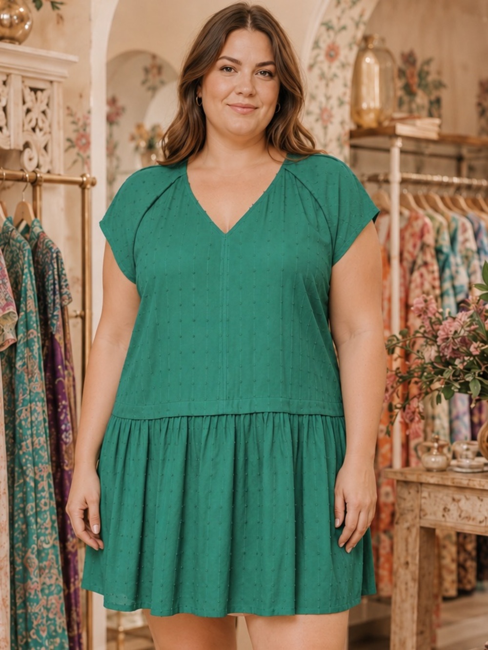 Love the Label Rae mini clove Kelly green Classic dress XL